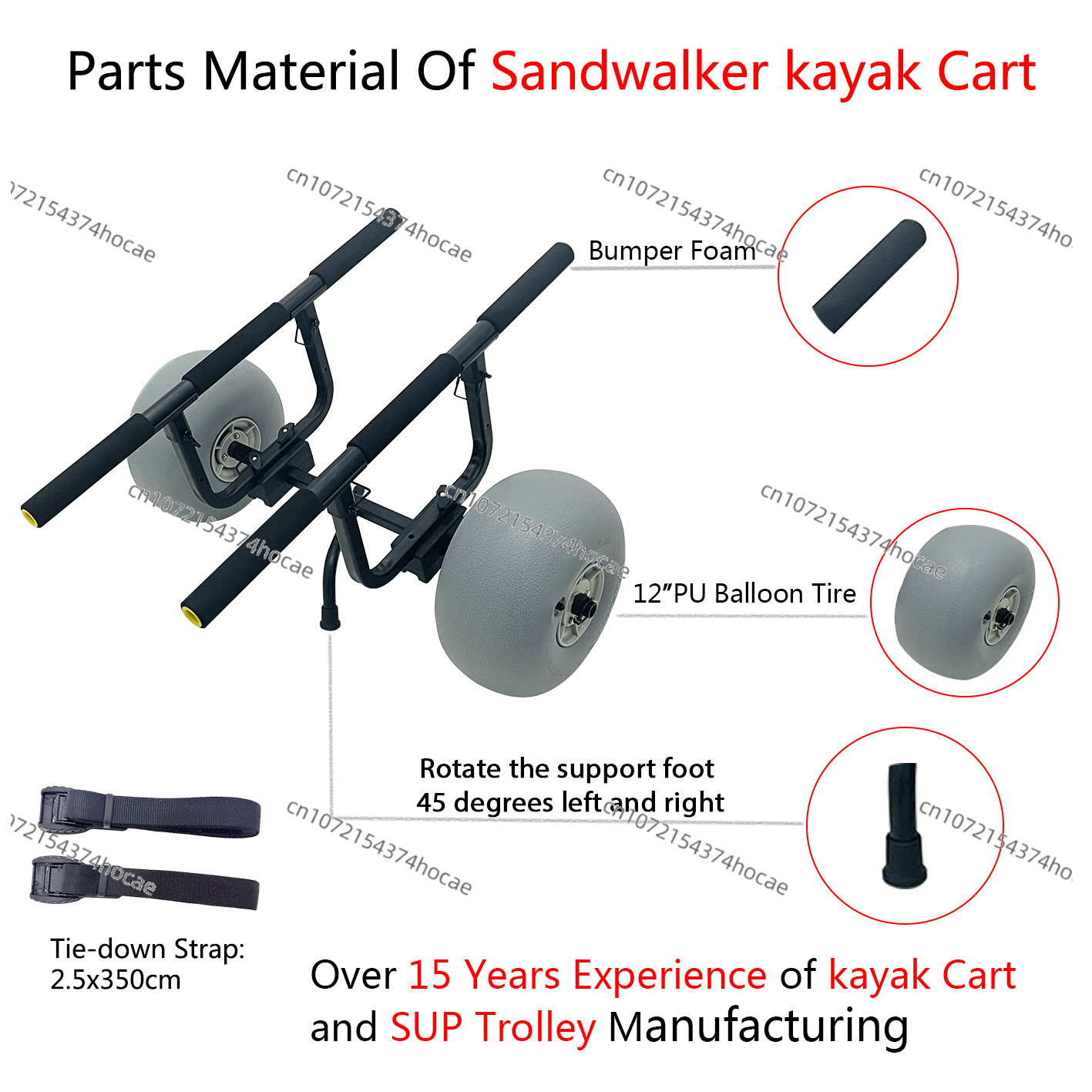 Foldable Kayak Cart Trolley Be - Fishing Kayak Cart recension och pris