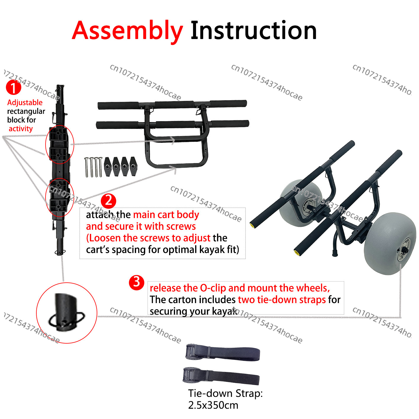 Foldable Kayak Cart Trolley Be - Fishing Kayak Cart recension och pris