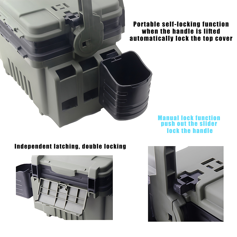 JSFUN Fishing Box Barrel Holde - Fishing Kayak Crate recension och pris