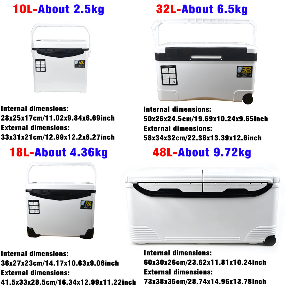10L/18L/32L/48L Fishing Cooler - Fishing Kayak Crate recension och pris